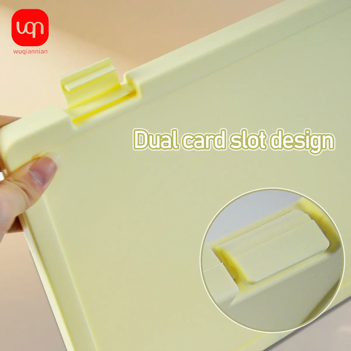 WQN-1PC Durable Multi-functional A4 Folder Storage Box, Large-capacity Writing Storage Integrated Writing Board Data Storage Box