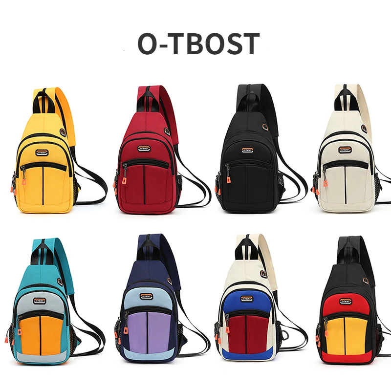 O-TBOST 2-in-1 กระเป๋าคาดหน้าอกและกระเป๋านักเรียนสําหรับผู้ชายและผู้หญิง - กระเป๋าสะพายข้างสะพายข้างสําหรับโรงเรียนและกิจกรรมกลางแจ้ง