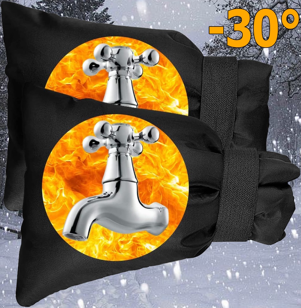 Зимний уличный изоляционный чехол для садового крана, защита от замерзания, многоразовая защита для шланга, нагрудник в холодную погоду