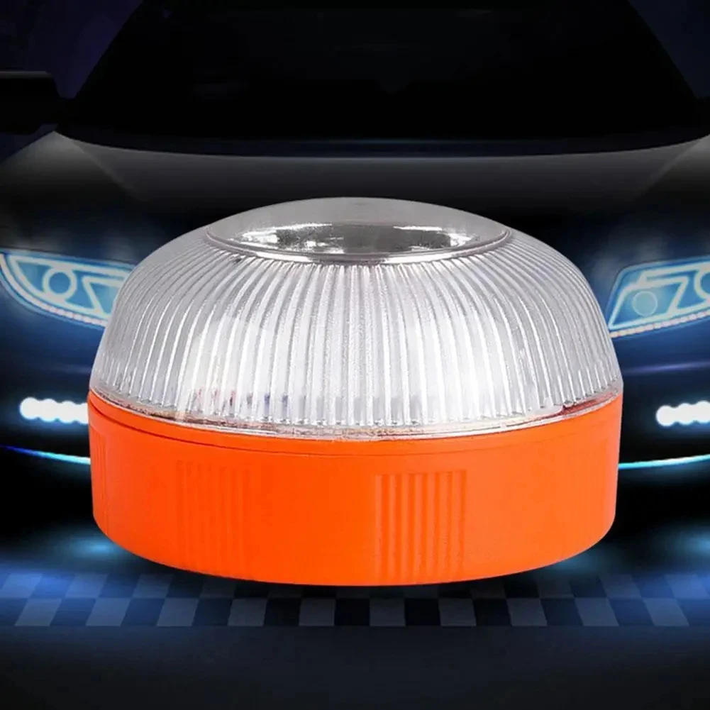 Magnetic Emergency Beacon Light for Cars - Strobe Flashing Warning Lamp, Vehicle Safety Signal Light (Battery Not Included, V16