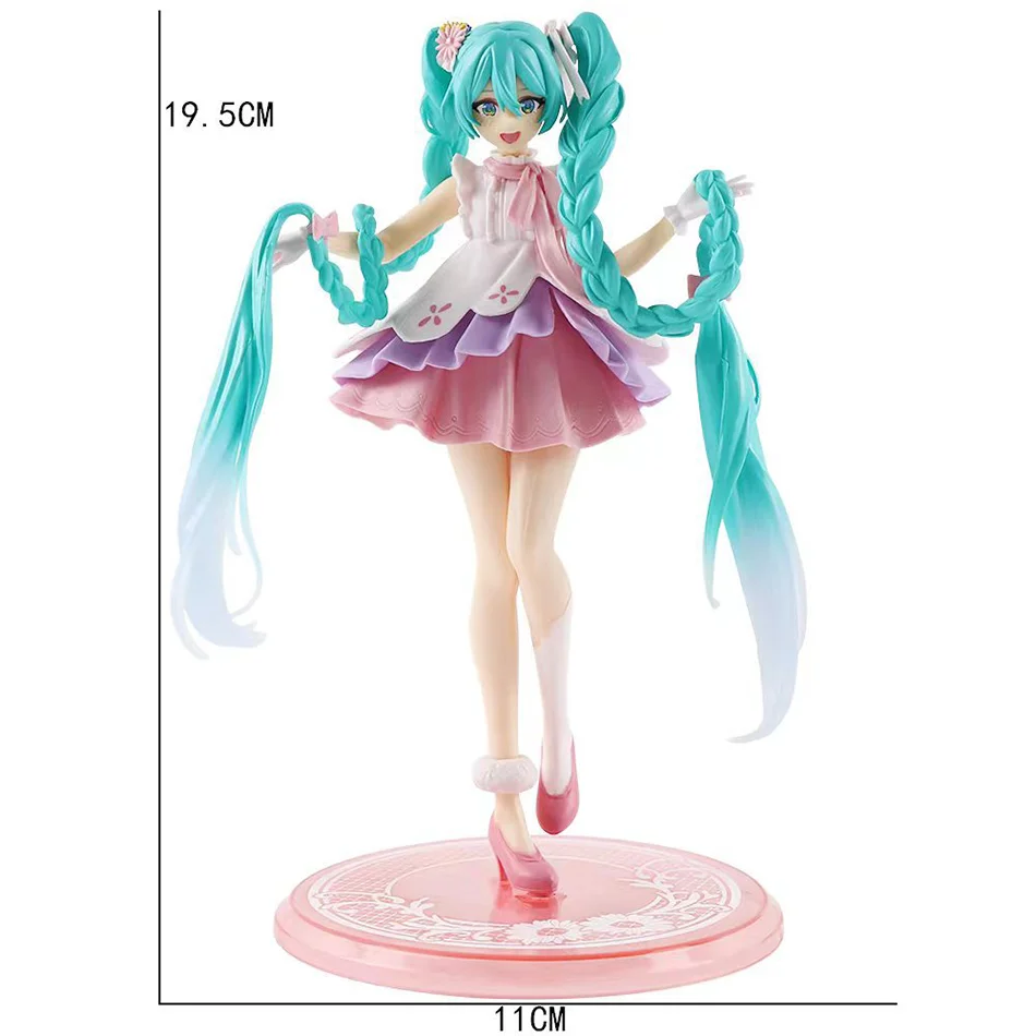 20ซม.โครงการDIVA Arcadeสีชมพูเชอร์รี่Hatsune MikuรูปสาวอะนิเมะFigurineชุดตกแต่งตุ๊กตา