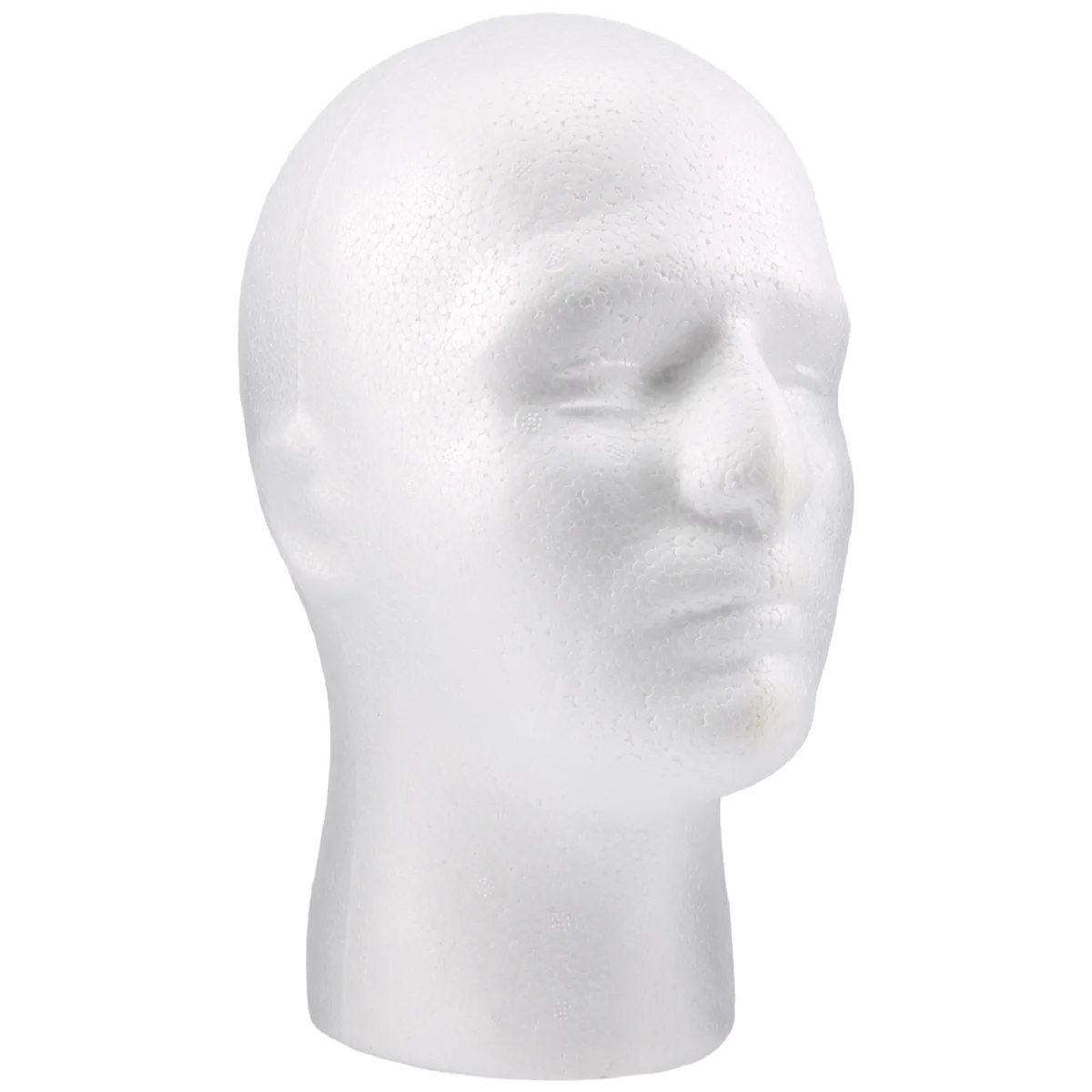 Männliche Perücke Display Kosmeto logie Mannequin Kopf stehen Modell Schaum weiß