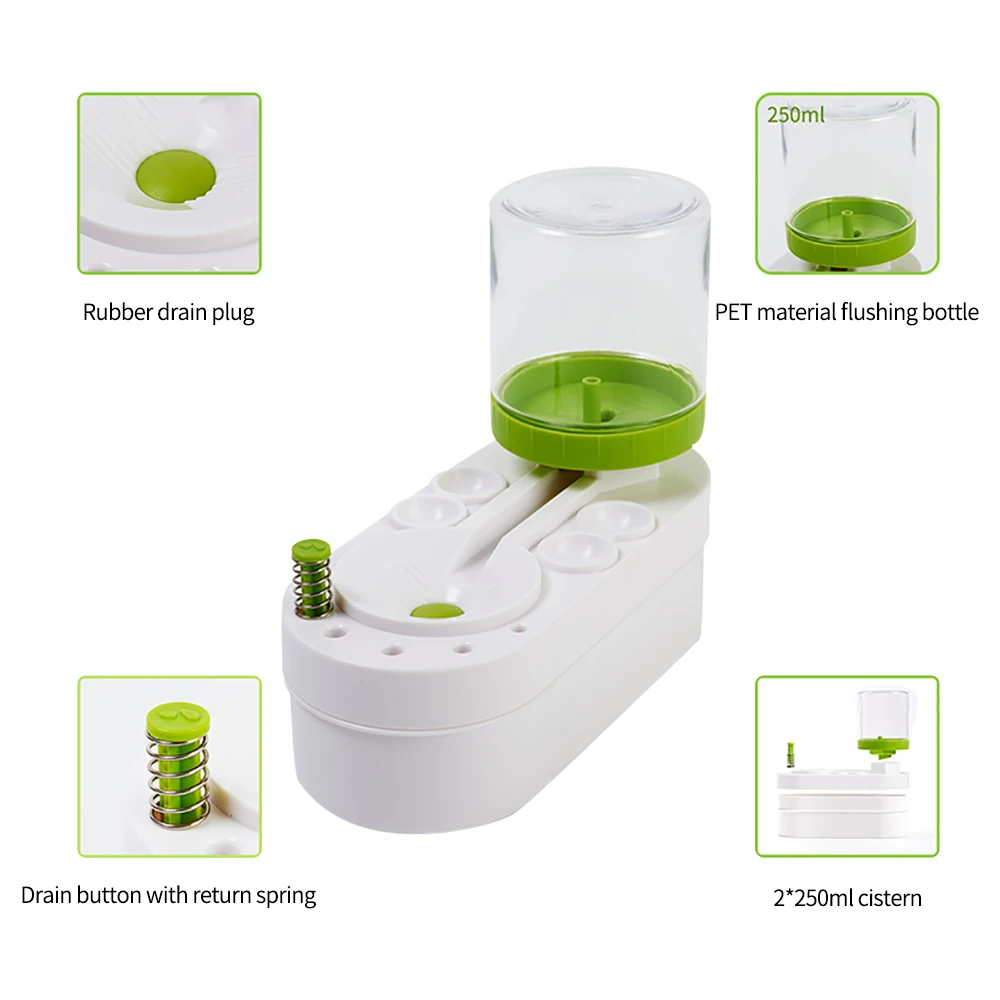 1PC 페인트 브러시 클리너 배수 버튼으로 청소 페인트 브러시 낙서 페인트 브러시 청소 도구 미술 용품 ​​워시 버킷