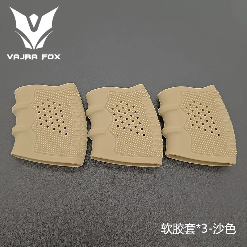 Capa tática universal para aperto de arma, capa de borracha antiderrapante para glock g17, g18, g19, acessório de arma