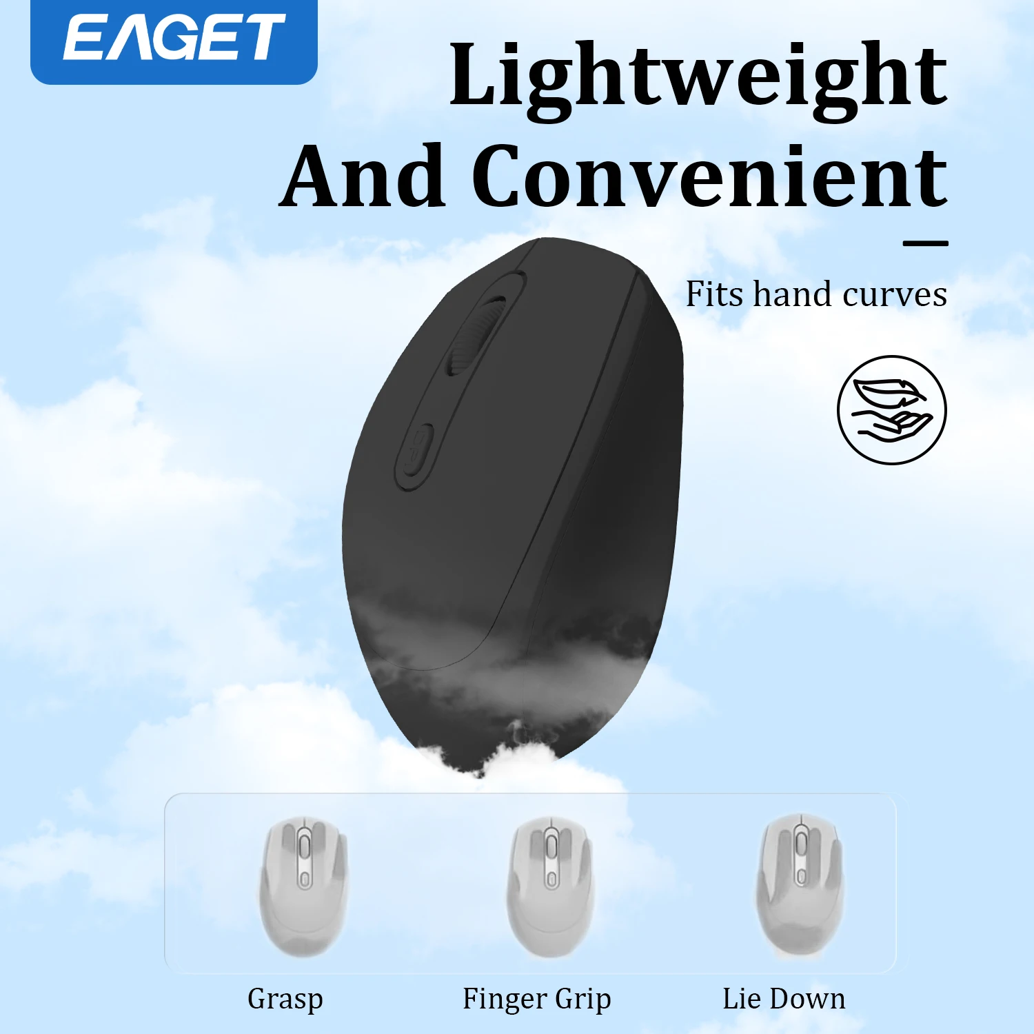Eaget Austauschbare Batterie 2,4 G Optische Mäuse Drahtlose Maus mit USB Drei Stufen DPL Maus für Computer Laptop PC Mute Mäuse