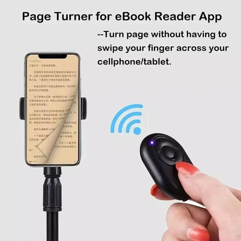 Mini bezprzewodowy pilot zdalnego sterowania kompatybilny z przyciskiem migawki samowyzwalacza Bluetooth dla aparatu Android Apple