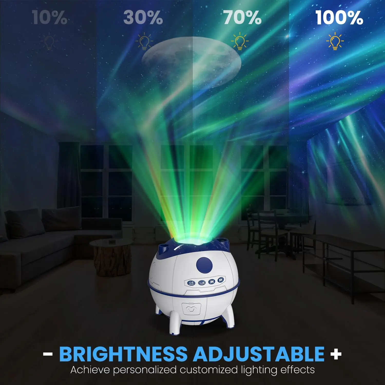 Galaxy Projector สําหรับเด็กหญิงและเด็กชาย, ไฟกลางคืนในห้องนอน, เครื่องฉายท้องฟ้าจําลอง, ของขวัญวันวาเลนไทน์, ตกแต่งคริสต์มาส