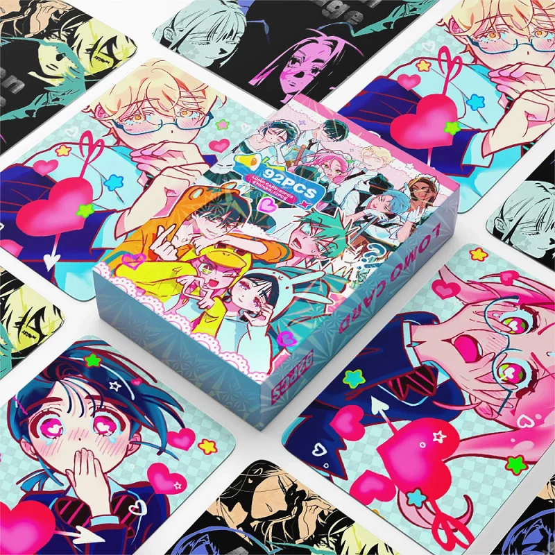 92 PCS Coreano Manga Alien Stage Photo Cards Set - Luka Hyuna Ivan Cartão LOMO colecionável com adesivos bônus
