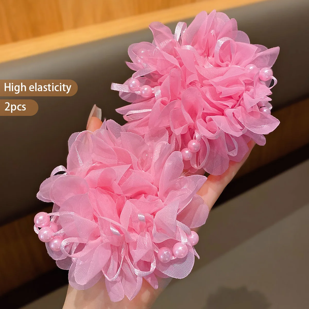 2 acessórios de cabelo com faixa fofa rosa para meninas para crianças
