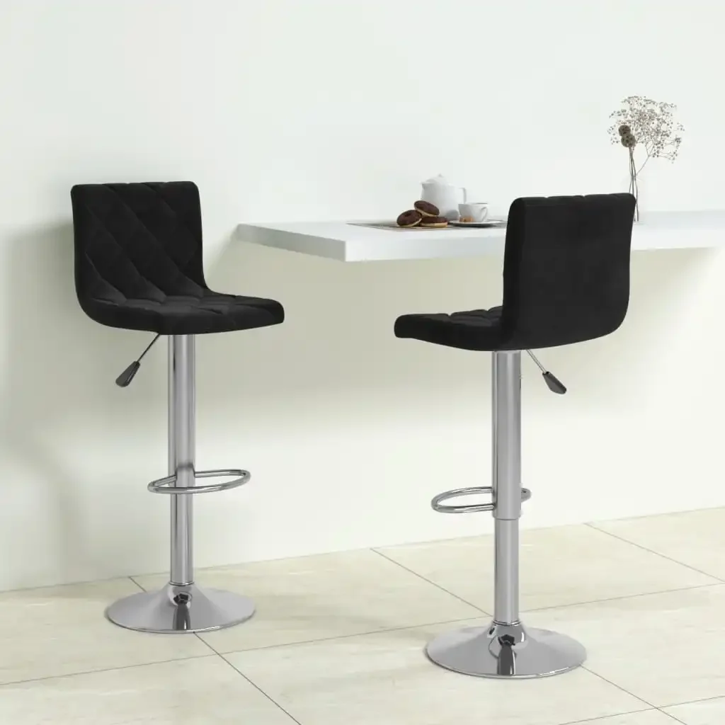 2 schwarze Samt Bar Float Wohnzimmer Esszimmer Designer Möbel Luxus Home Coffee Bar Küche zählbar