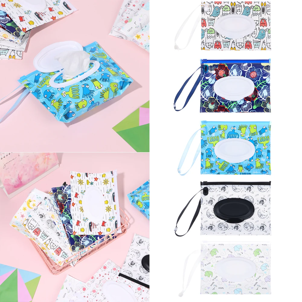 1pc eco-friendly reutilizável eva bebê toalhetes molhados caixa de limpeza toalhetes caso toalhetes recipiente saco de lenços umedecidos
