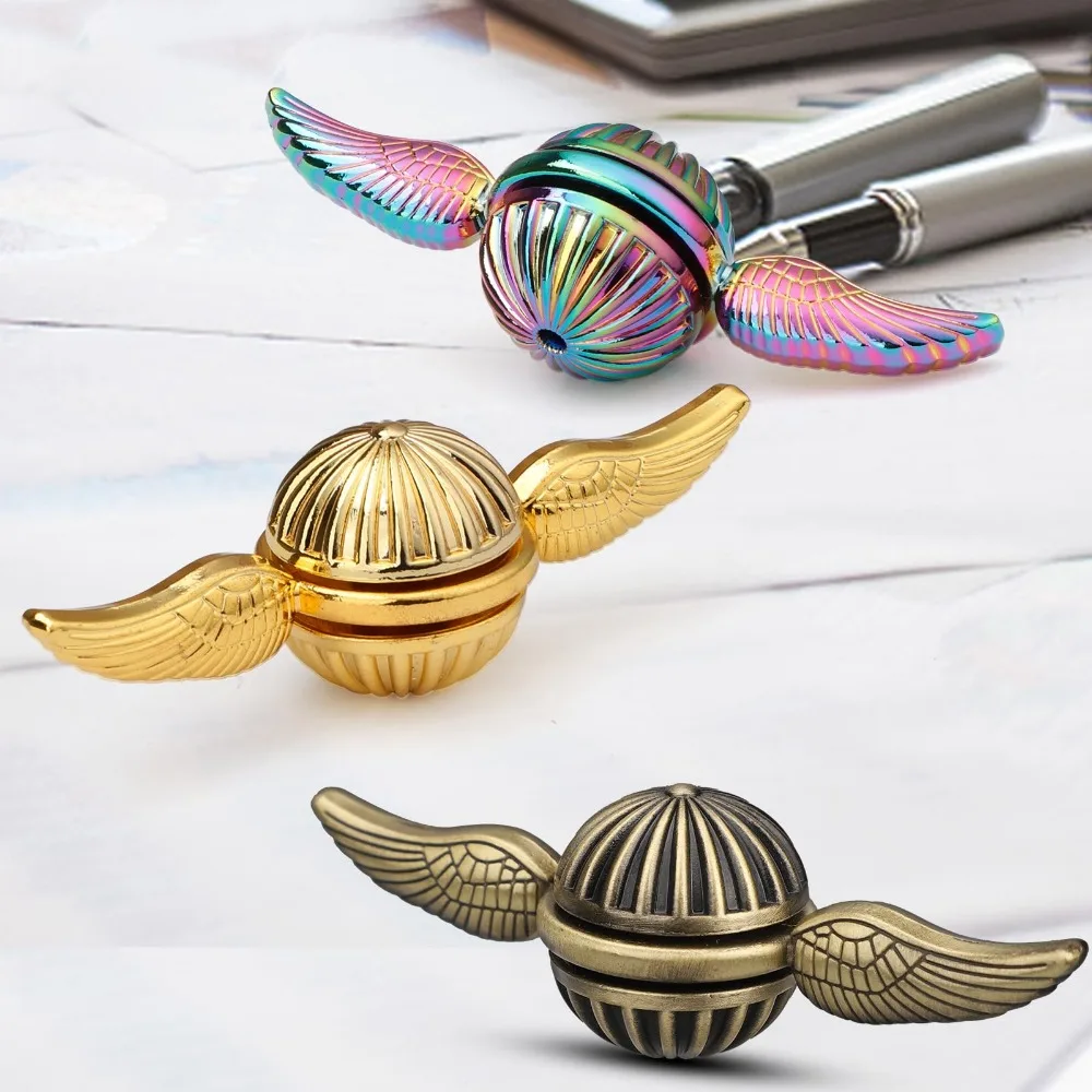EDC Fidget Spinner jouet bout des doigts ailes rotatives Gyroscope anti-Stress jouet enfants adulte rotatif boule métallique bureau
