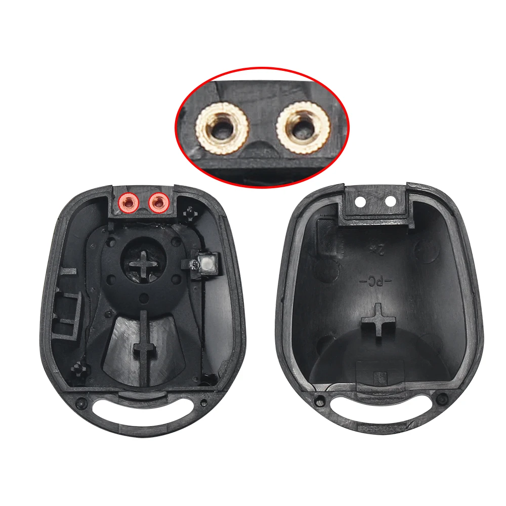 KEYYOU 2 ボタンリモートキーシェルケース双竜レクストン RX7 ノーカットブレードキー FOB カバーケース交換