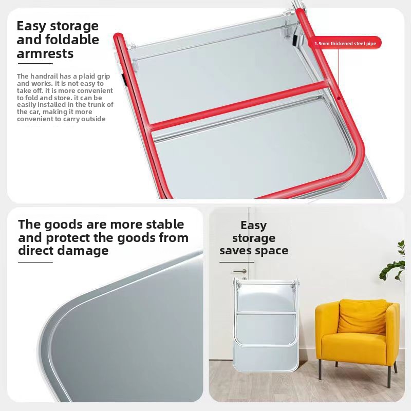 Stainless steel trolley trolley trolley flat trolley stainless steel trolley flat trailer