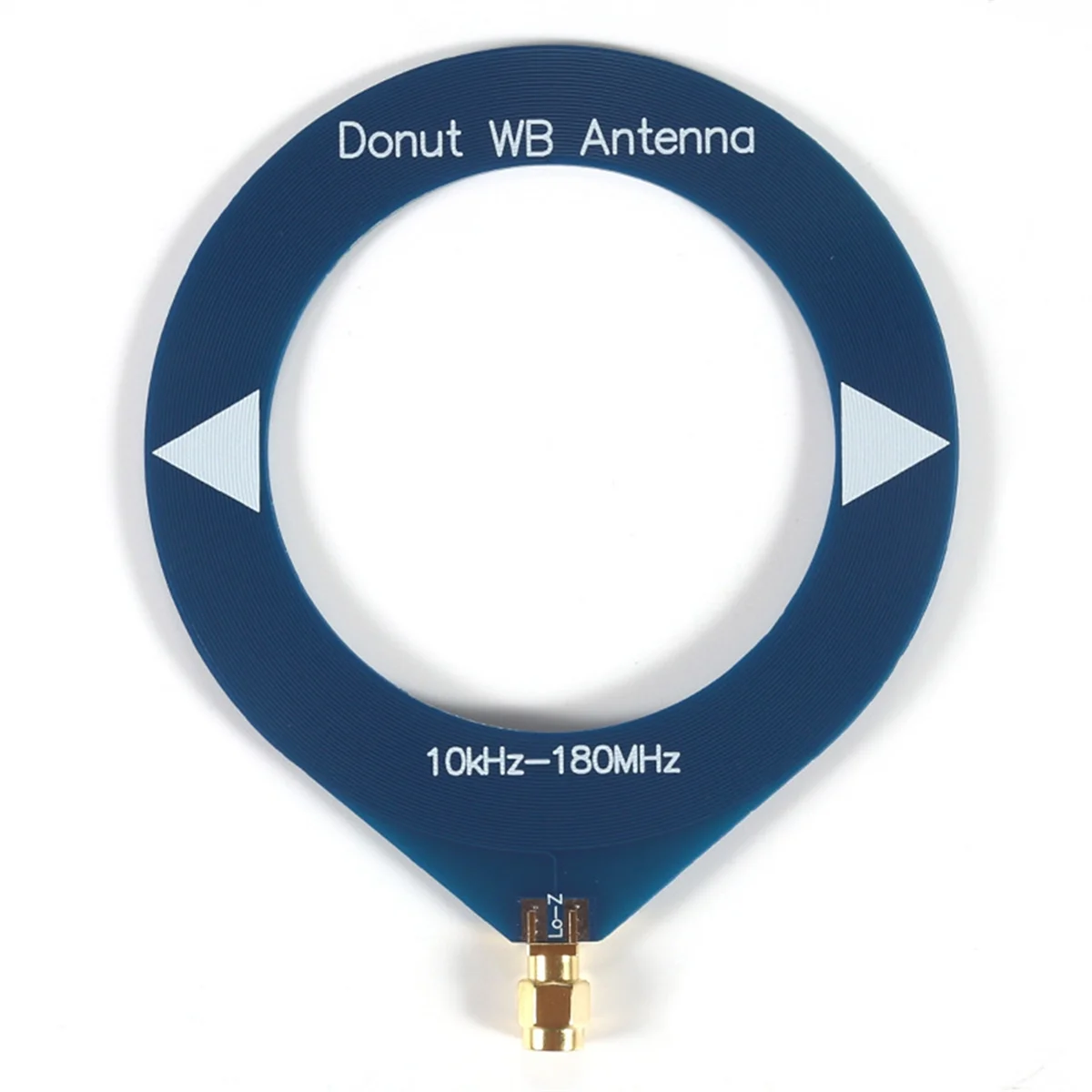 BABQ Donut Antenna a banda larga 10kHz-180MHz Antenna ricevente Mini antenna ad anello per radio Walkie Talkie SDR Blu