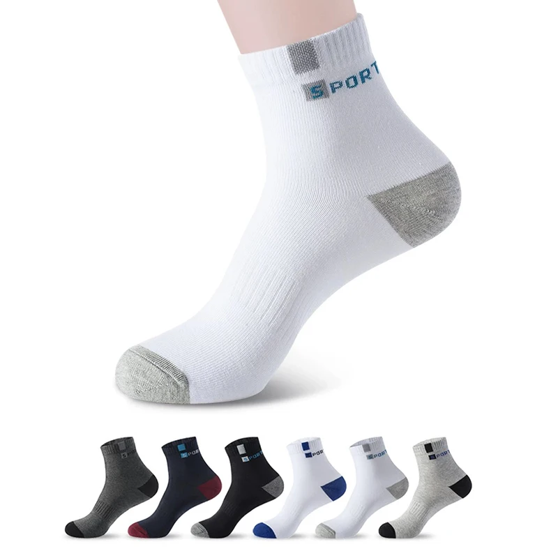 5 pares de calcetines de fibra de bambú para otoño e invierno para hombre, calcetines deportivos de algodón transpirables, calcetines de negocios desodorantes transpirables de talla grande 38-47