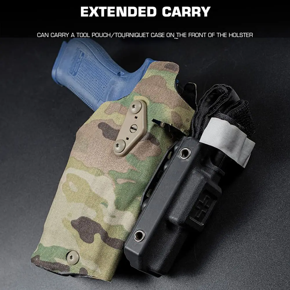 Tactical Holster Negative Cant Plate Equipment Mount Airsoft Handgun Case NCPE Extension Tourniquet Front Mounting Platform