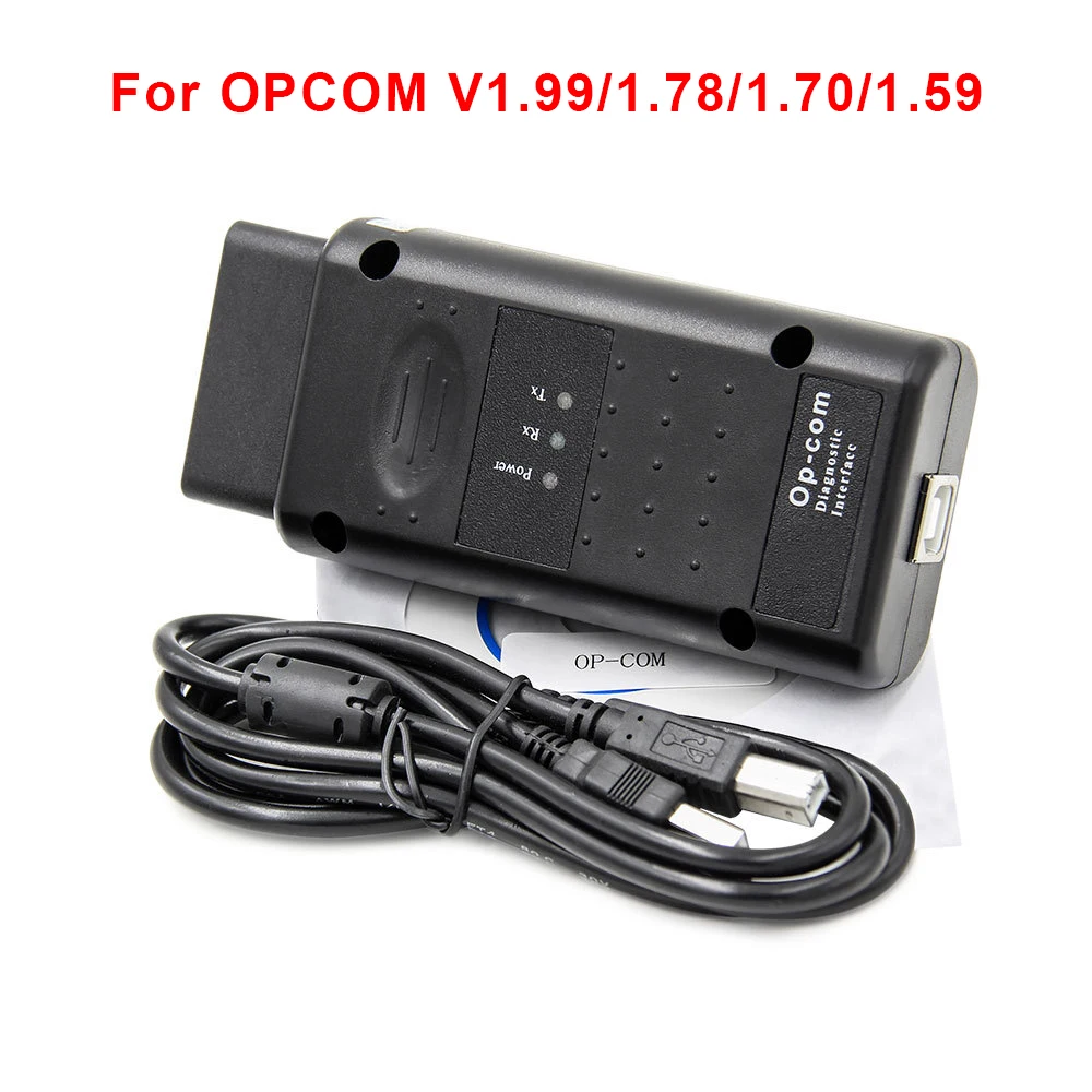 Ferramenta de diagnóstico para opel flash firmware pic18f458 ftdi can bus obd scanner ferramenta opcom v1.99/1.78/1.70/1.59 ler código de falha clara