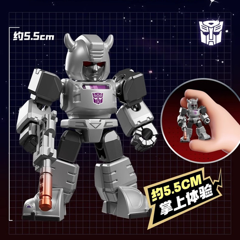 Original BLOKEES Defender Version 1-4 Transformer Building Blocks Toys 5.5cm Mini CORONATION Starscream Bumblebee Action Figure