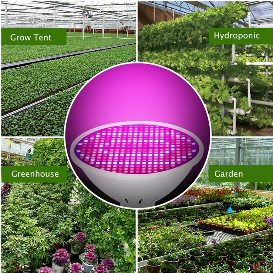 Muunnn LED-Wachstumslicht, Hydrokultur-Wachstumslicht, E27, LED-Wachstumslampe, Vollspektrum, 220 V, UV-Lampe, Pflanze, Blumensämling, hohe Qualität