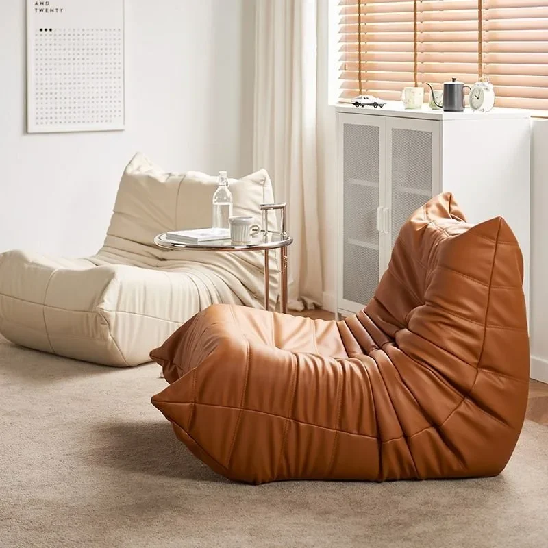 Luksusowa Sofa do salonu Krzesło Furgle Miękkie zamszowe krzesło Lazy Floor Sofa do salonu Krzesło narożne Sofa Caterpillar
