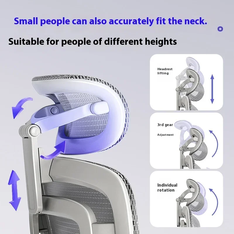Sedia poggiapiedi Sedie da gioco ergonomiche Computer Comode ruote Massaggio Sedia Da Ufficio regolabile Mobili per ufficio