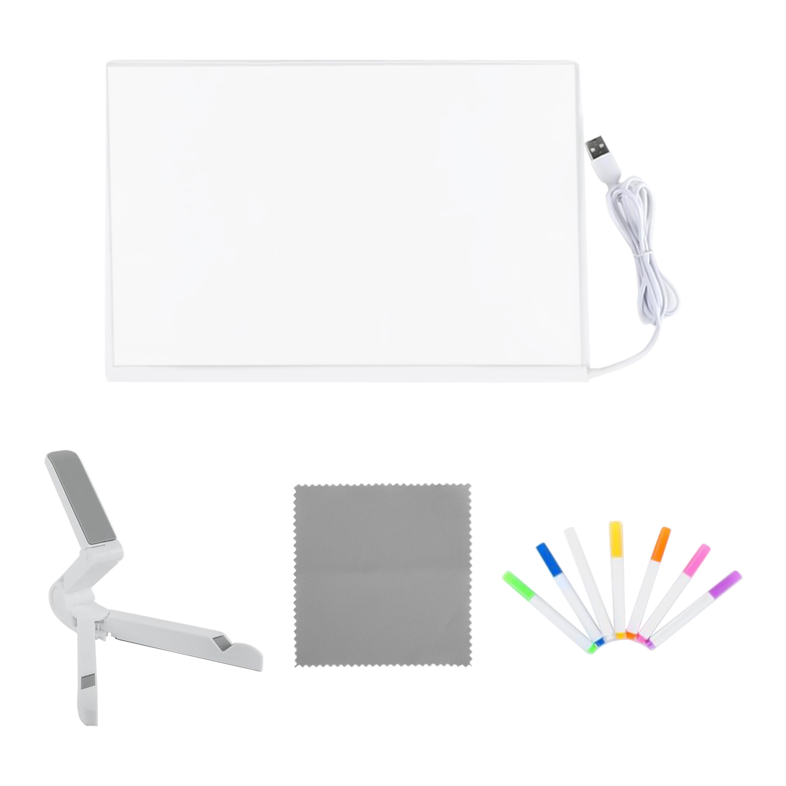 Glowing Acrylic Dry Erase Board with Light Ultra-Thin Tracing Writing Light Board For Bar Counters Hotel Front Desks
