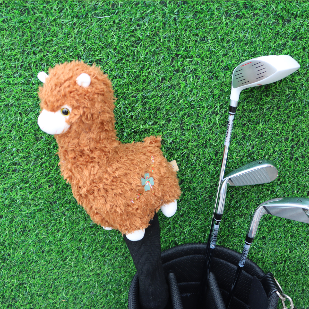 Cute Alpaca Golf Putter Head Covers Blade Club Headcover Golf Protector Cover Fits Blade Putters for Men Women