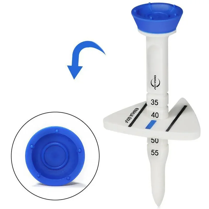 Rubber Golf Tees Adjustable Height  Durable Plastic Golf Tees  Aiming Direction Golf Training Ball Stand Outdoor