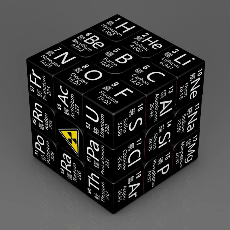 3X3X3 Khối Hóa Học Bảng Tuần Hoàn Vật Lý 3X3 Xếp Hình Cubo Magico Sinh Viên Toán Học Công Thức trẻ Em Giáo Dục Học Đồ Chơi