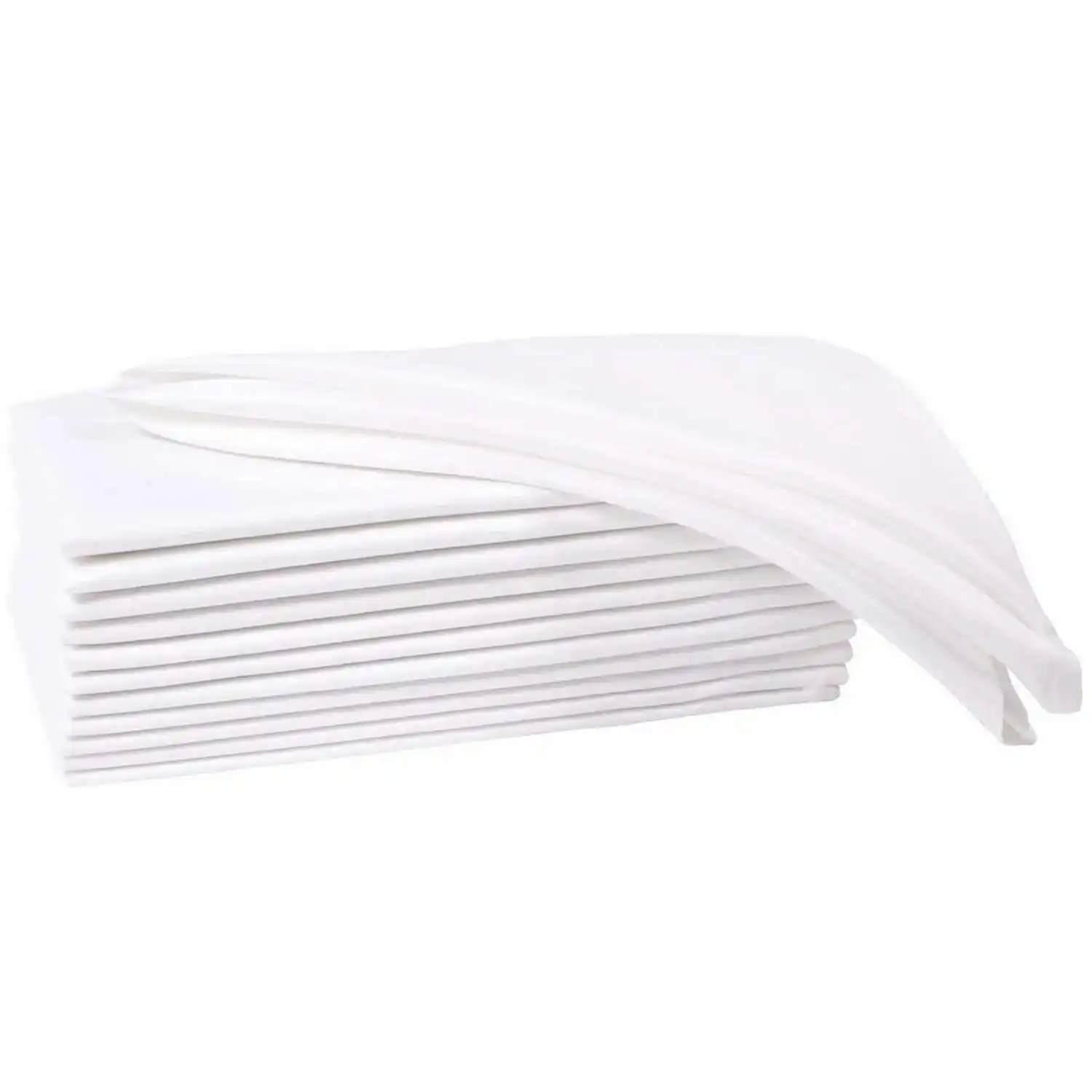 Servilleta de cena 100% algodón de 6 piezas, servilleta blanca, suave, absorbente, cómoda, ideal para eventos y uso regular