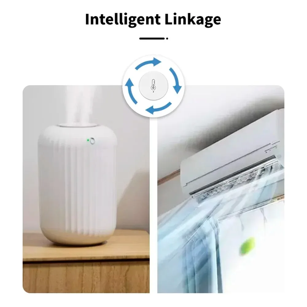 Sensor de temperatura y humedad en tiempo Real Tuya ZigBee, funciona con Alexa, Google Home, Smart Life/Tuya Smart App Control