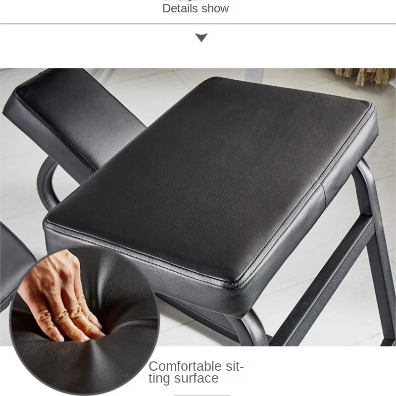 Cadeira ergonômica ajoelhada com almofada grossa, cadeira de escritório para casa, melhorando a postura sentada do corpo, cadeira de computador com balanço