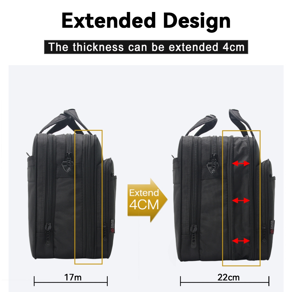 Maletín de gran capacidad, bolso de negocios para hombre, bolso para ordenador portátil de 15,6 pulgadas, 17 pulgadas y 19 pulgadas, bolsos de hombro, bolsos de lona, bolso de mensajero