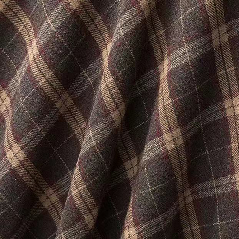 Rimocy Herbst Winter Woolen Rock Frauen 2023, Koreanischen Stil Dicke Hohe Taille Langen Rock Frau EINE Linie Plissee Plaid Rock Weibliche