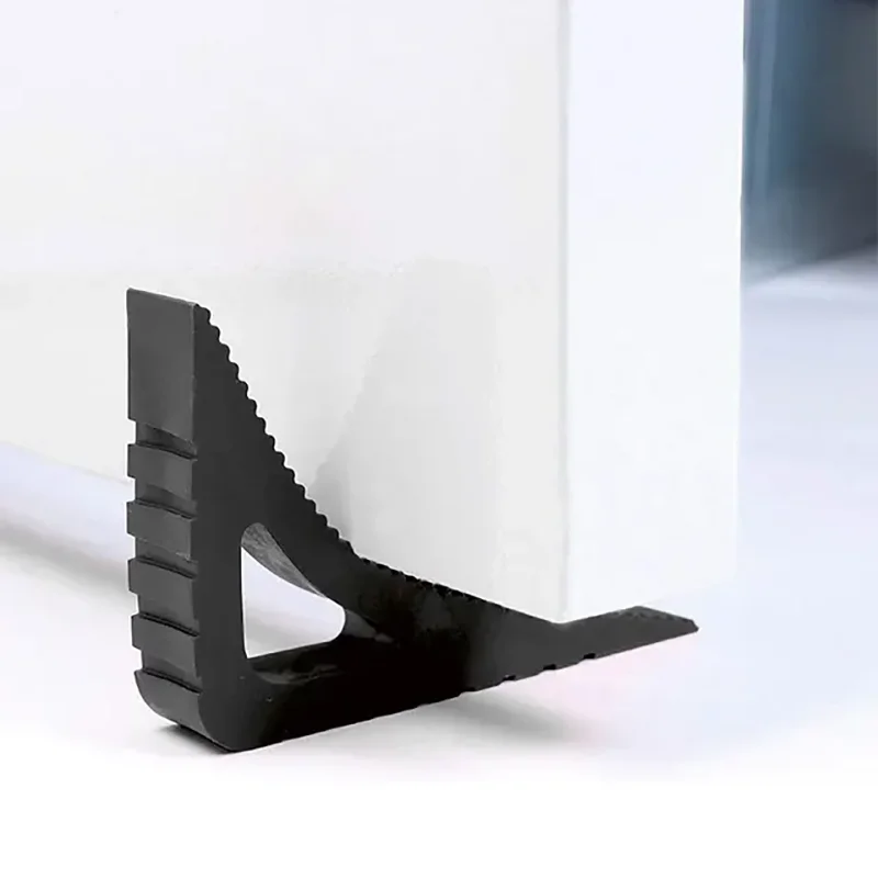 Rolha de porta de borracha reutilizável, bloco absorvente de choque, cunha, maçaneta da porta, porta de escritório em casa, rolha anticolisão