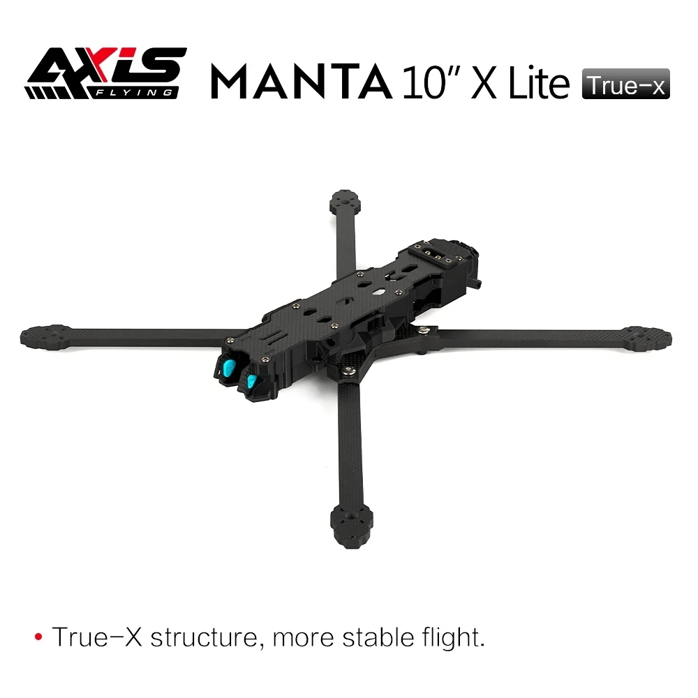 Axis飛行-mavic 10 "lite fpvフリースタイルドローン、true xフレームキット、402mmホイールベース、t700カーボン互換、プロペラ10"