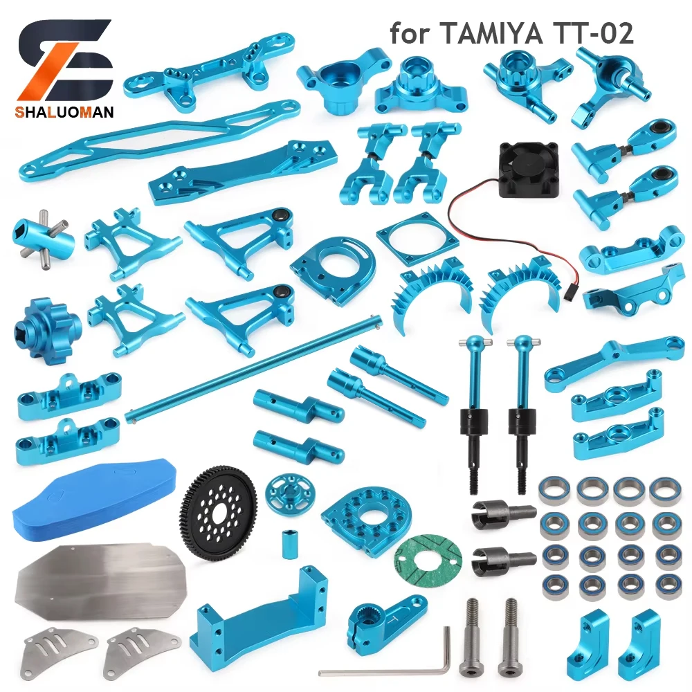 Swing Arm Shock Absorption Steering Device Bumper Sponge For 1/10 RC ToysCar Tamiya TT-02 TT02 Upgrade Parts Metal&Carbon Fibre