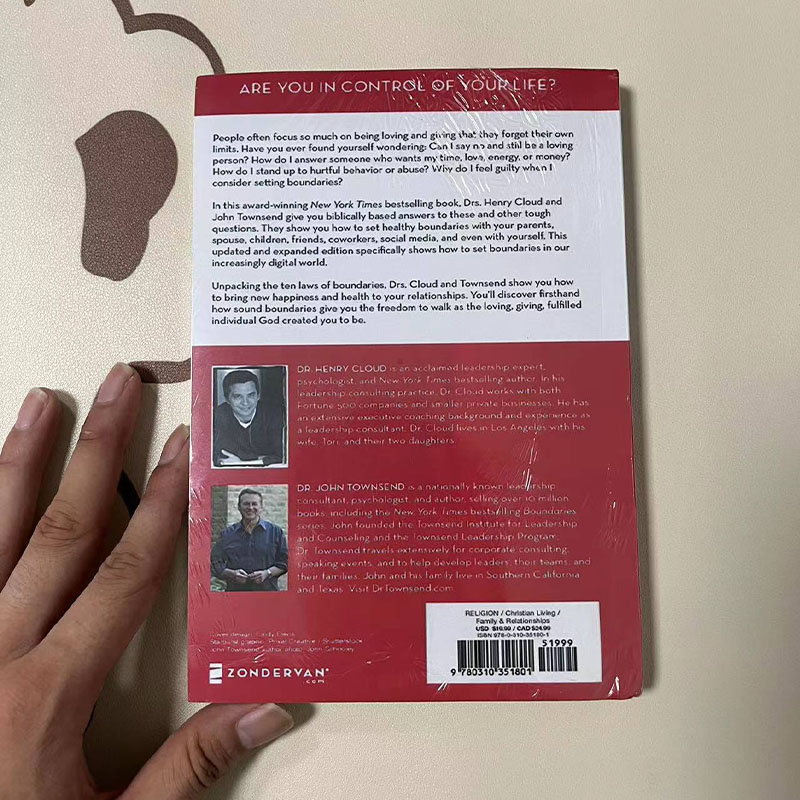 ขอบเขตโดย Dr Henry Cloud & Dr John Townsend Christian Dating & Relationships หนังสือขายดีภาษาอังกฤษปกอ่อน