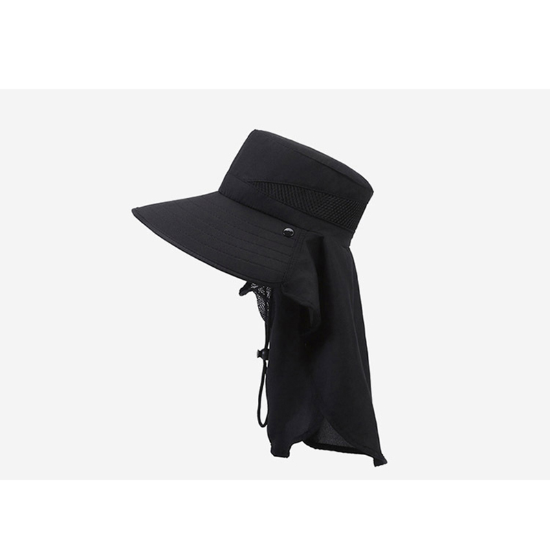 Nowy kapelusz męski alpinizm na świeżym powietrzu parasolka kapelusz rybaka letni duży rondo oddychający kapelusz wędkarski z filtrem przeciwsłonecznym