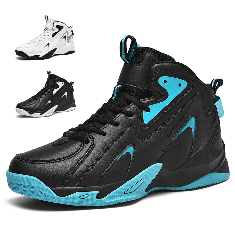 Marke Männer High-Top Leder Basketball Schuhe Herbst Winter Nicht-slip Training Turnschuhe Sport Schuhe Casual Atmungsaktive Tennis schuhe