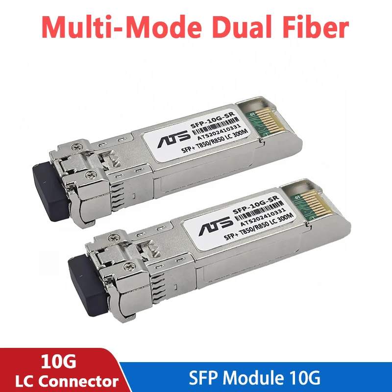 10G SFP+ Modul Multi-Mode SR Duplex LC Gigabit 850 nm 300 m Glasfaser-SFP-Transceiver-Modul kompatibel für Cisco/Mikrotik Switch