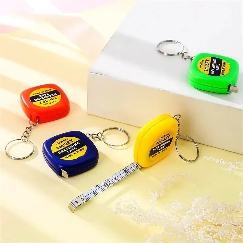 2pcs Retractable Soft Ruler Tape Measure With Keychain Mini Portable Sewing Tailor Cloth Ruler Measuring