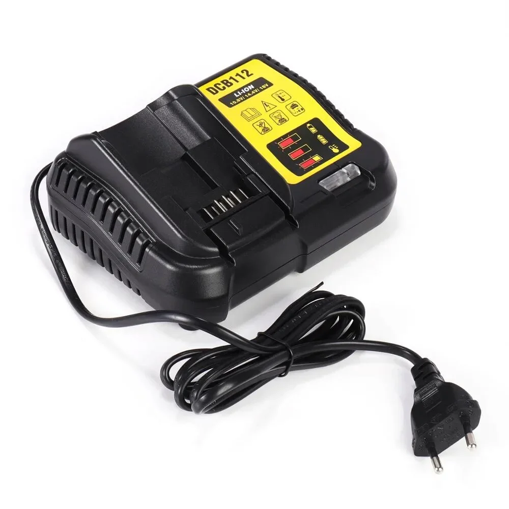 DCB112 para cargador de batería Dewalt de repuesto para batería de iones de litio Dewalt 12V 20V y 60V Max DCB205 DCB112 DCB201 y más