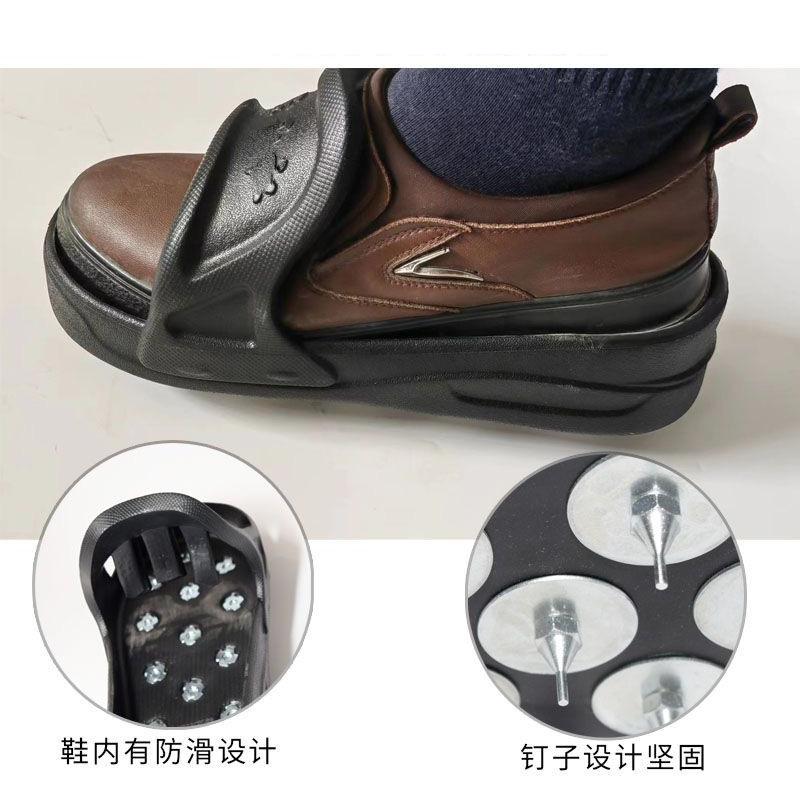 1Pair Flexible Soft Spiked Shoes for Epoxy Floor Coating Epoxy Paint Self-Leveling Cement EVA Soft Material US Large Size