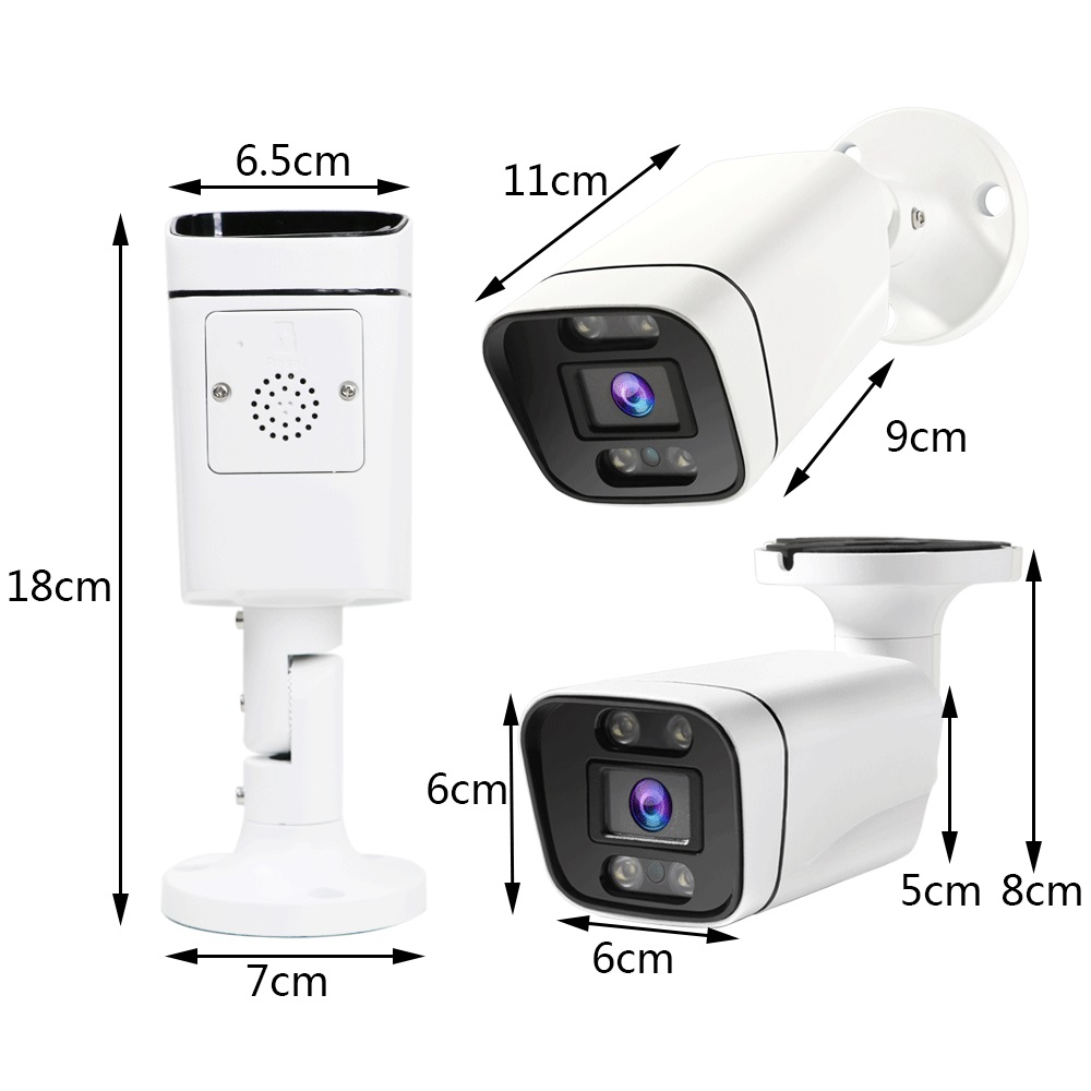 RU.3G 4G SIM Card 4K 8MP SONY415 Wireless Security Wifi Bullet kамера 5MP Two Way Audio Smart Human Alarm IR/Color Night Vision