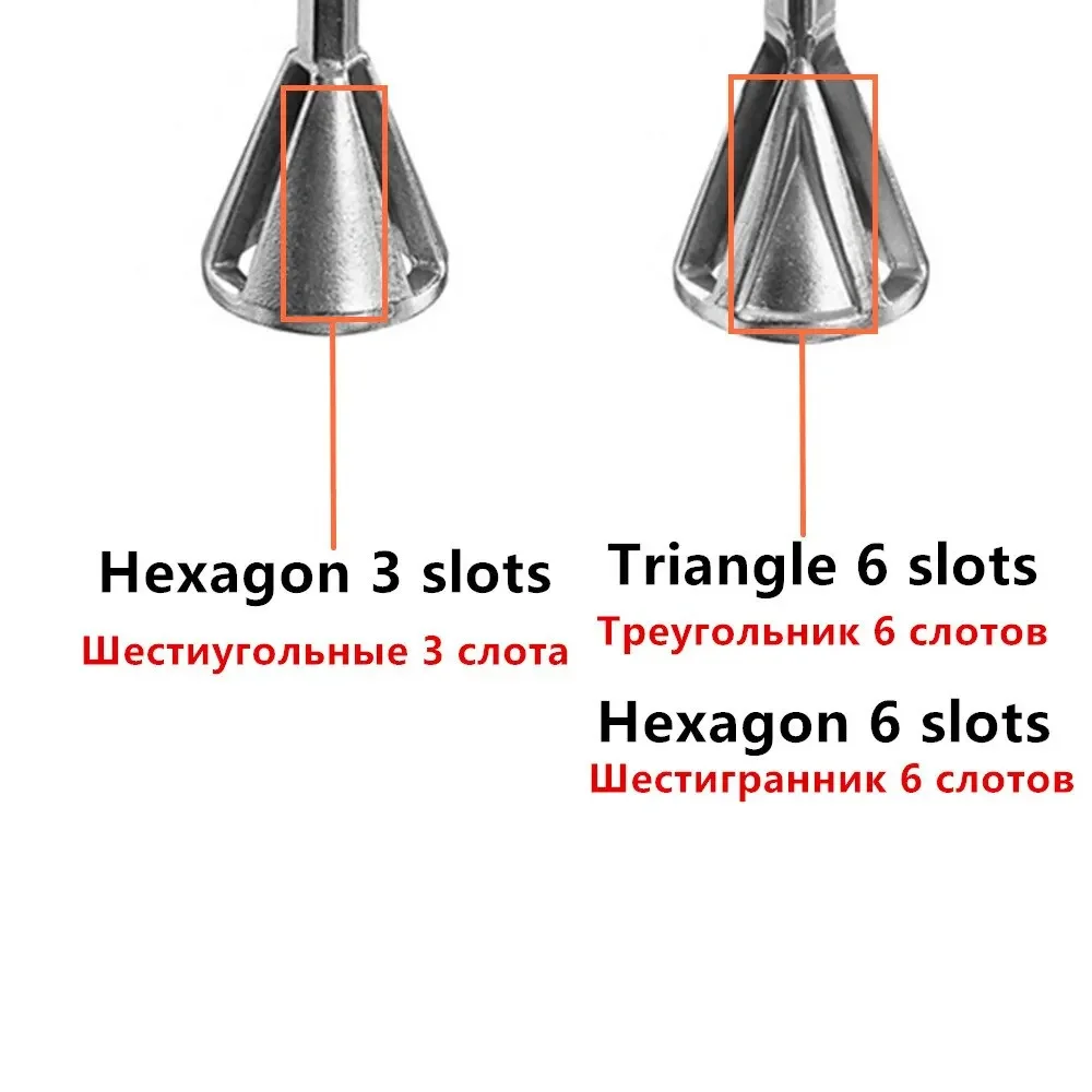 High-Speed Steel Deburring And Chamfering Tools Hexagonal Threaded Edges Power Drill Stainless Steel Drilling Triangle Shanks