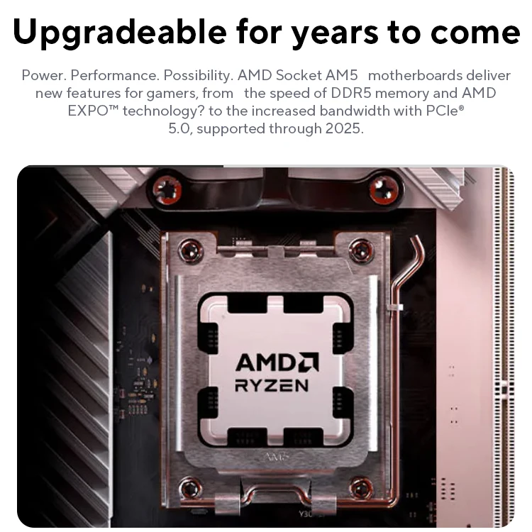 AMD Ryzen 7 7800X3D R7 7800X3D 5.0 GHz 8-Core 16-Thread CPU 5NM 96M 100-100000910 Socket AM5 New Tray Without cooler