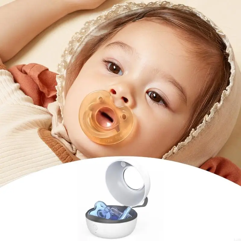 Reisefreundlicher Schnuller-Desinfektionsmittel, UVC-Licht, Schnuller, Sterilisator, Box-Reiniger, tragbar, für Babys