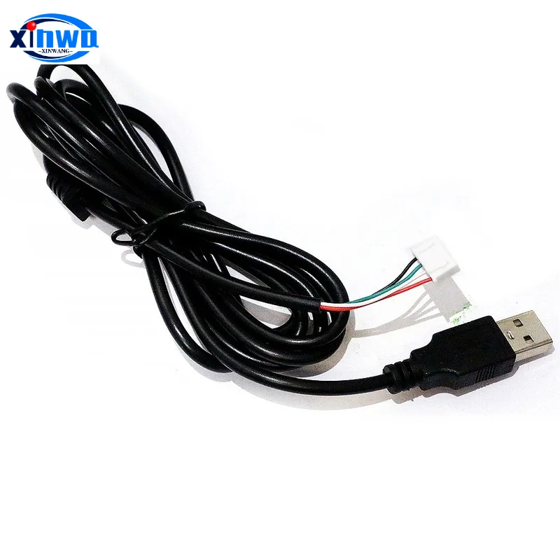 Xh 2.0 4-poliges USB-USB-Kabel für Encoder-Board-Arcade-Spiel mit Null-Verzögerung Joystick-Controller-Abschirmung Kabelbaum Hitbox PC ps3